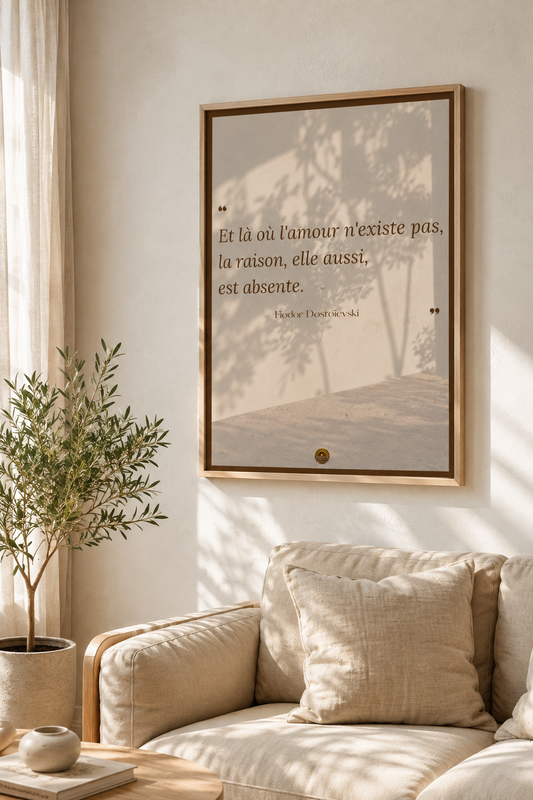 Affiche "Les yeux observent. Le cœur comprend."