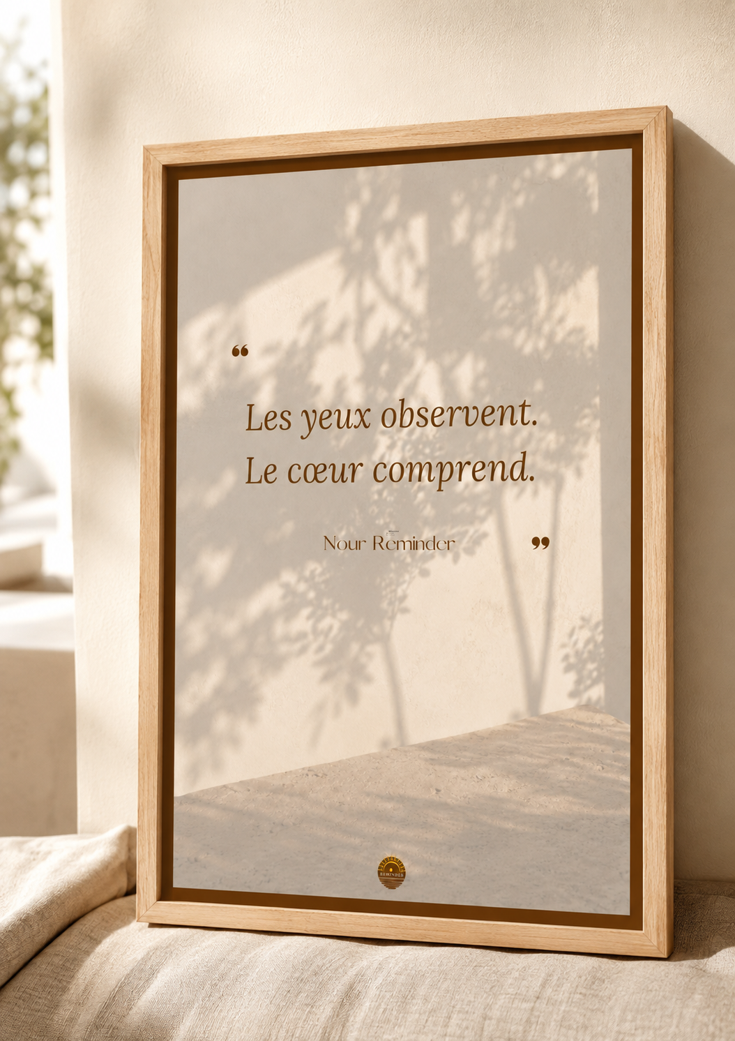 Affiche "Les yeux observent. Le cœur comprend."