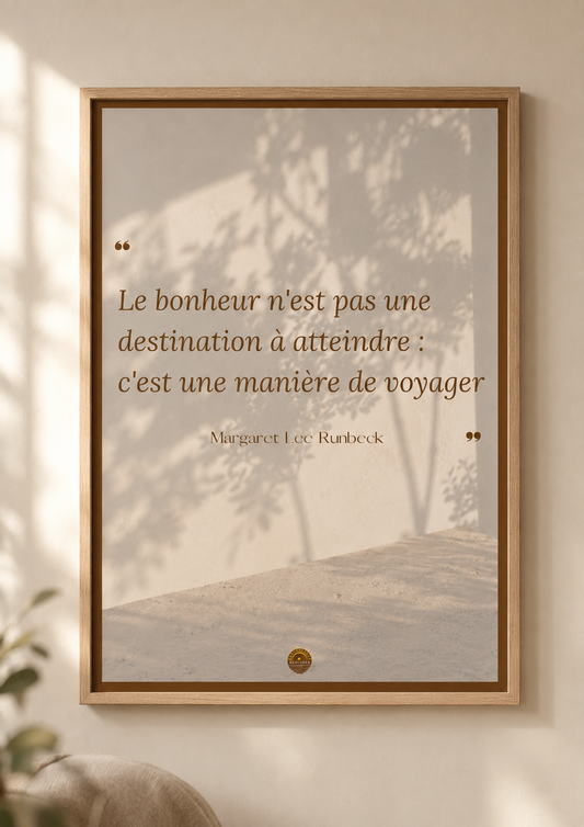 Affiche encadrée A3 — "Les yeux observent, le cœur comprend"— Nour Reminder
