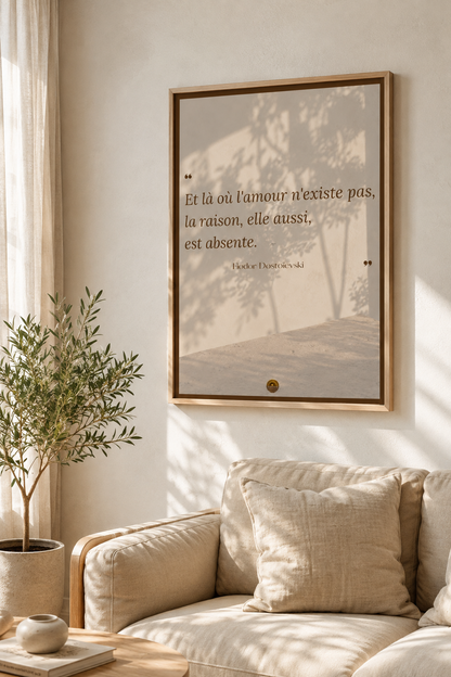 Affiche "Les yeux observent. Le cœur comprend."