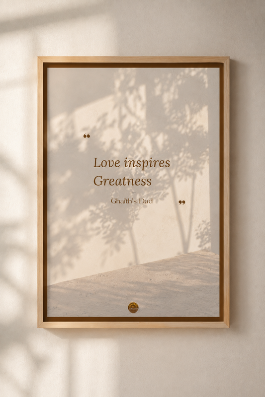 Affiche encadrée A3 — "L'amour est la sagesse des fous et la folie des sages"— Samuel Johnson