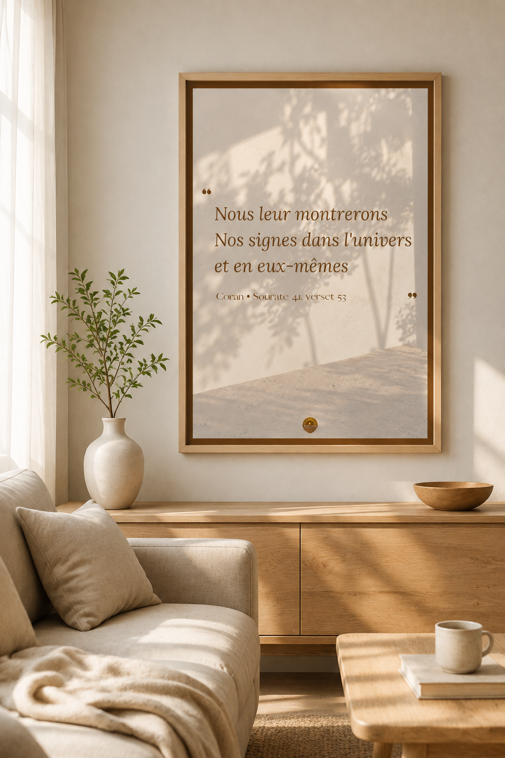 Affiche "Nous leur montrerons Nos signes dans l'univers et en eux-mêmes"